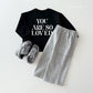 (Pre-order) Daily Bebe - Kids’ Loved Tee 러브드티 (2 Colors)