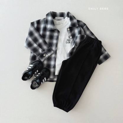 (Pre-order) Daily Bebe - Kids’ Seamline Jogger Pants 절개조거팬츠 (5 Colors)