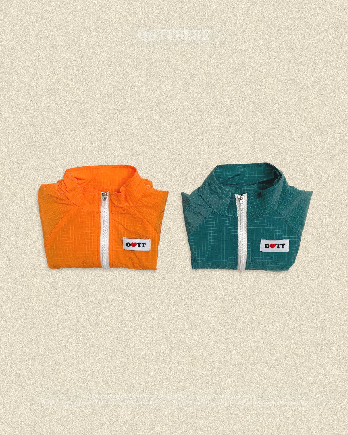 (Pre-order) OOTTBEBE Fall - High Teen Windbreaker - 하이틴바람막이 (2 Colors)