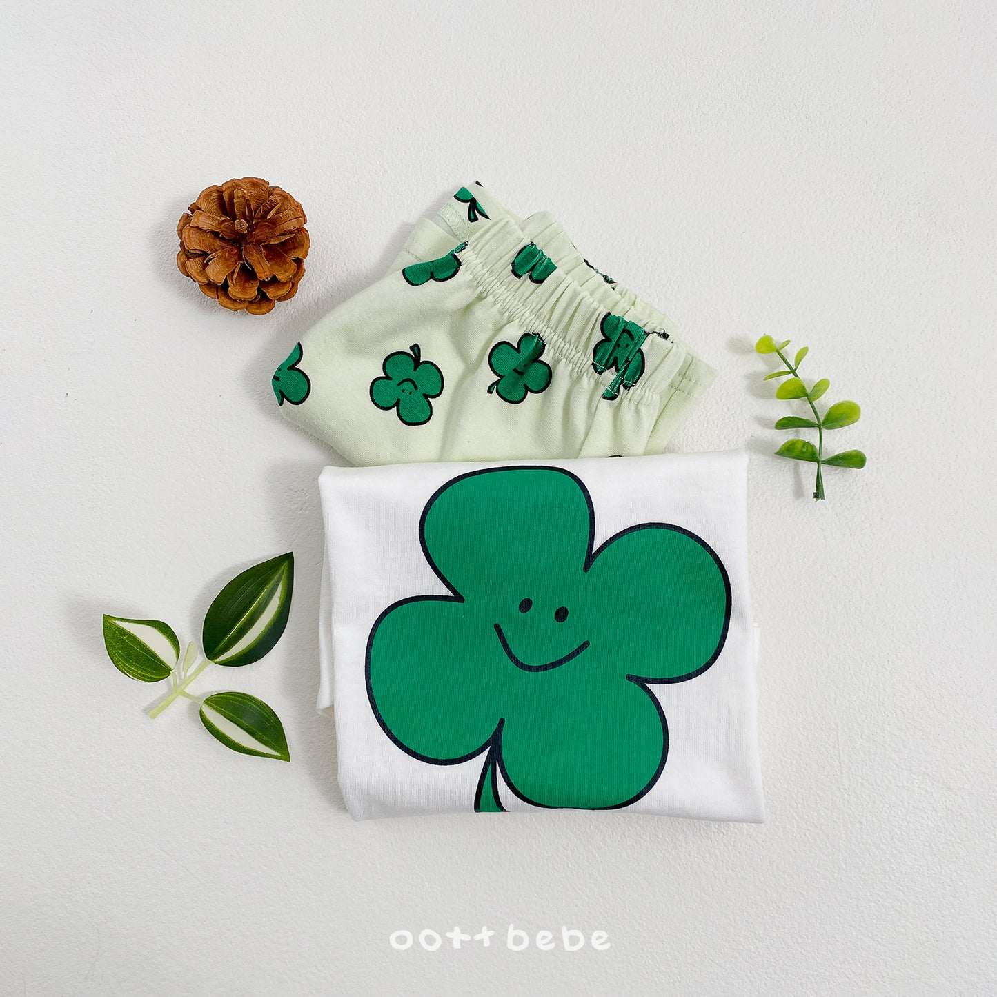 (Pre-order) OOTTBEBE Summer - Happy Friends T-shirt 해피프렌즈티셔츠 (4 Colors)