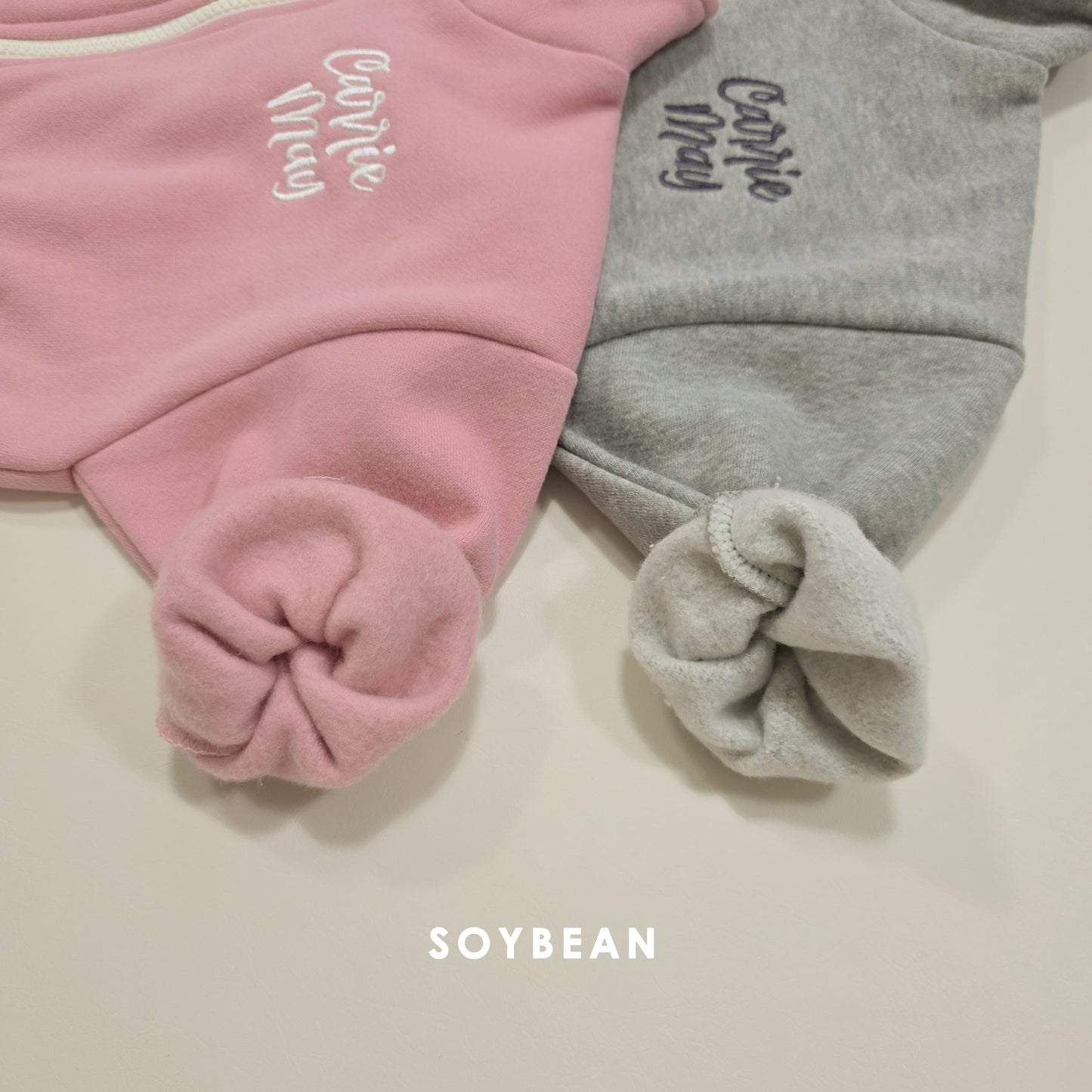 (Pre-order) Soybean Kids Winter - Zip-Up Cargo Fleece-Lined Top & Bottom Set 집업카고상하복 (2 Colors)