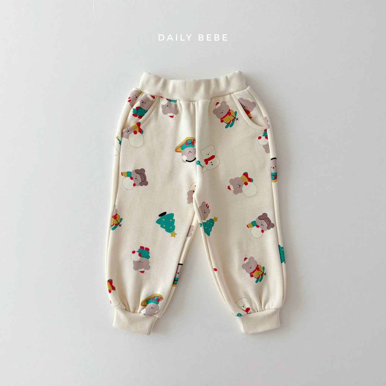 (Pre-order) Daily Bebe - Kids’ Winter Fun Top & Bottom Set 눈놀이상하셋트 (2 Colors)