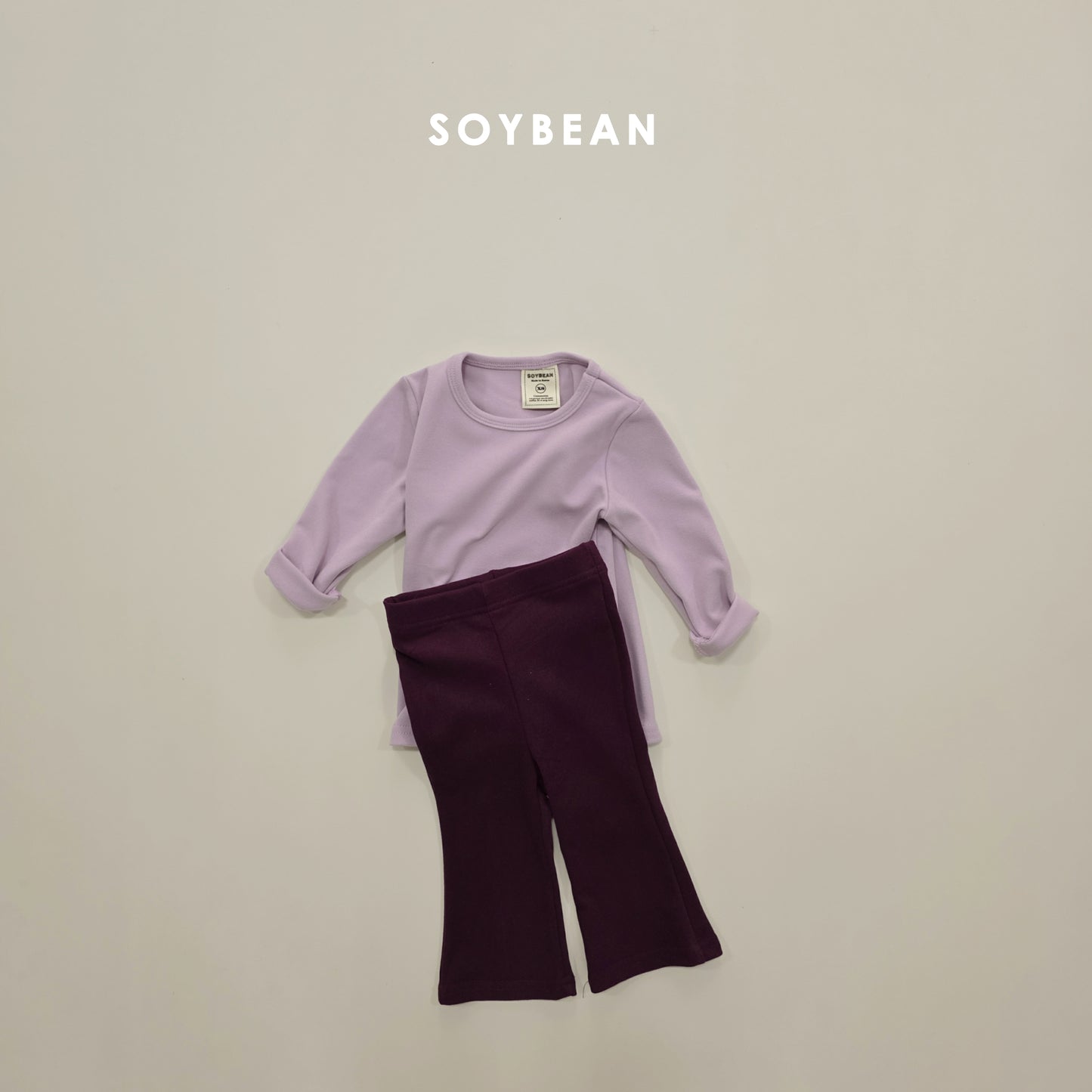 (Pre-order) Soybean Kids Winter - Puffy Contrast Flare Set 퐁실배색플레어세트 (3 Colors)