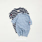 (Pre-order) OOTTBEBE - Mix Stripe Knit Suit 믹스단가라슈트 (2 Colors)