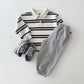 (Pre-order) Daily Bebe - Kids' Collar Stripe Tee 카라 단가라티 (2 Colors)