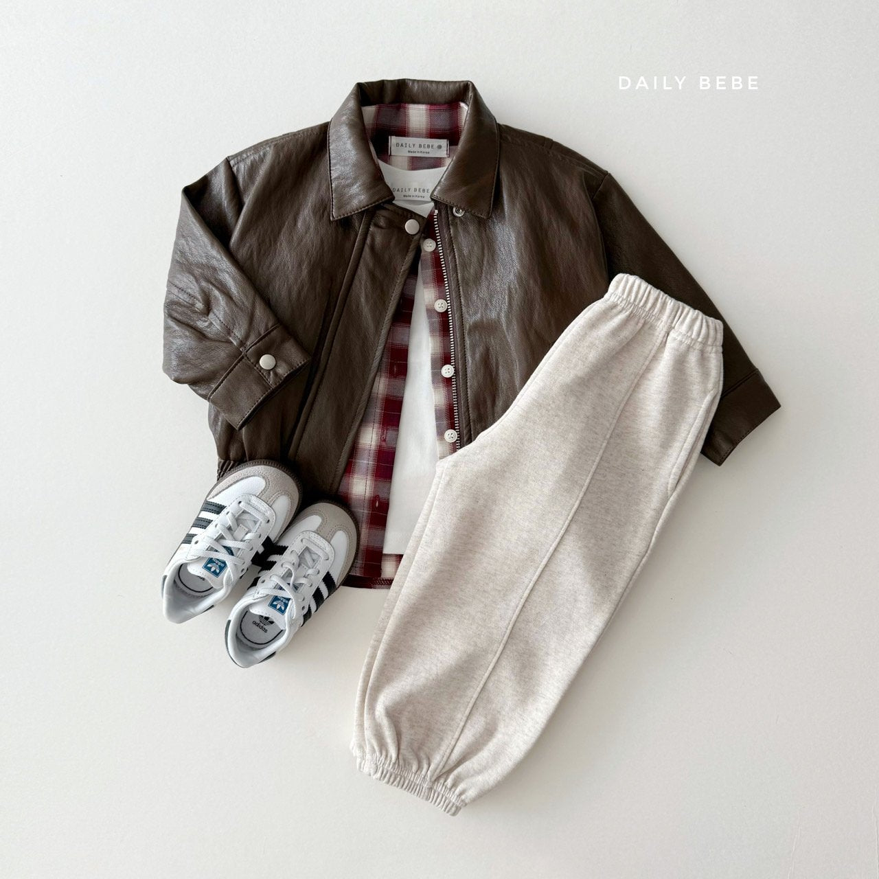 (Pre-order) Daily Bebe - Kids’ Seamline Jogger Pants 절개조거팬츠 (5 Colors)