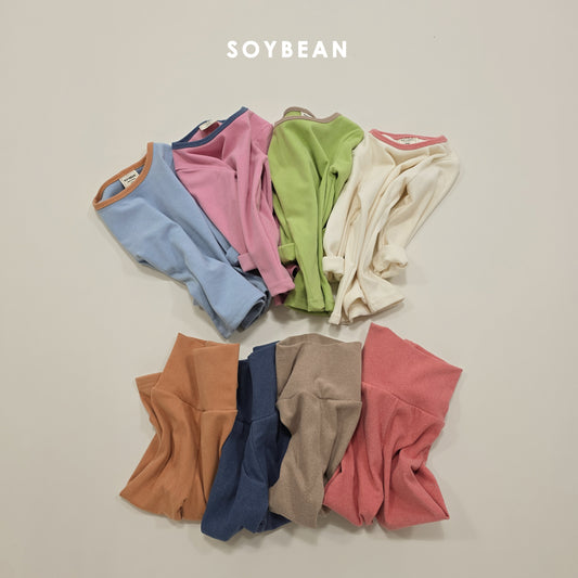 (Pre-order) Soybean Kids Winter - Warm Hug Fleece-Lined Pajama Set 따숩허그세트 (4 Colors)