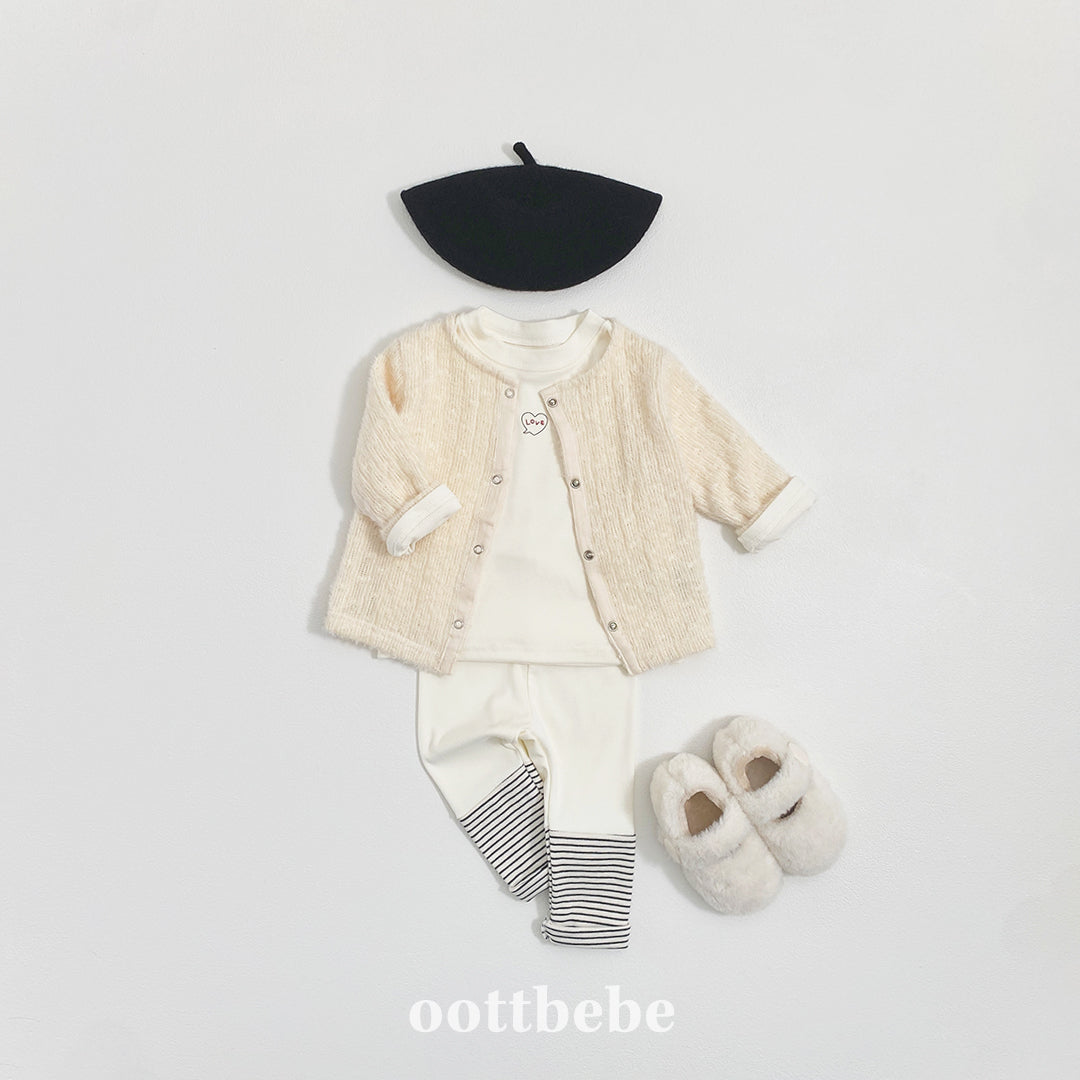 (Pre-order) OOTTBEBE Winter - Hazelnut Cardigan 헤이즐넛가디건 (4 Colors)