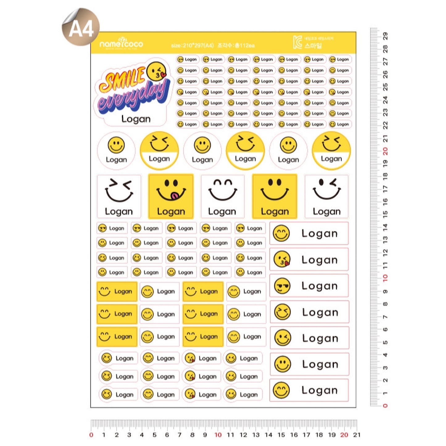 (Pre-order) Personalized Premium Waterproof Name Stickers