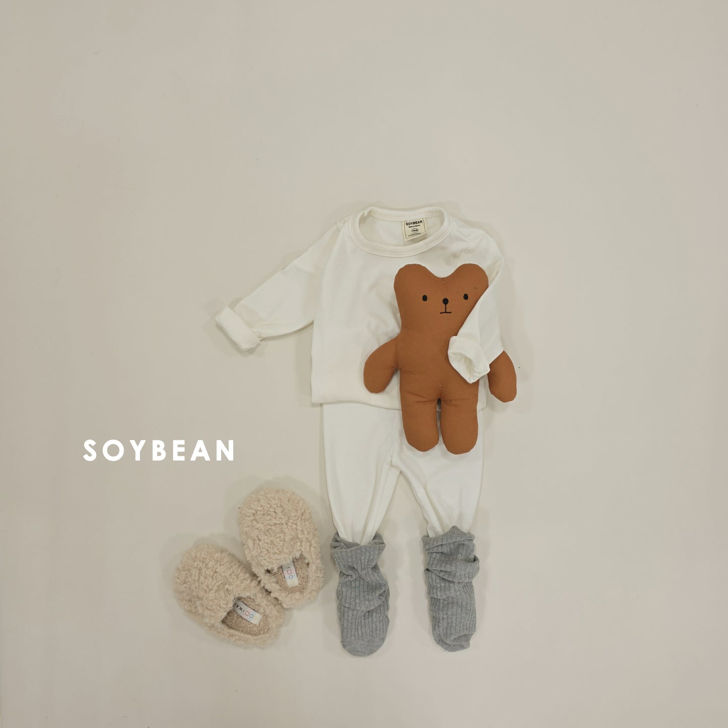 (Pre-order) Soybean Kids Winter - Heat Fleece Pajama Set 히트실내복 (6 Colors)