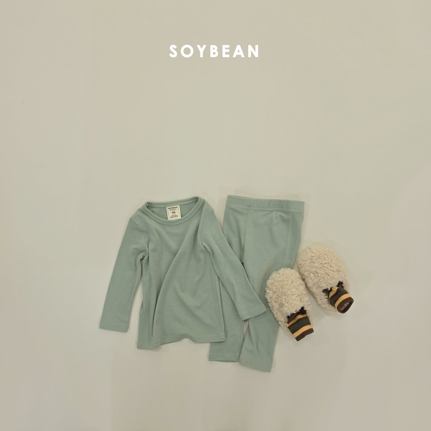 (Pre-order) Soybean Kids Winter - Heat Fleece Pajama Set 히트실내복 (6 Colors)