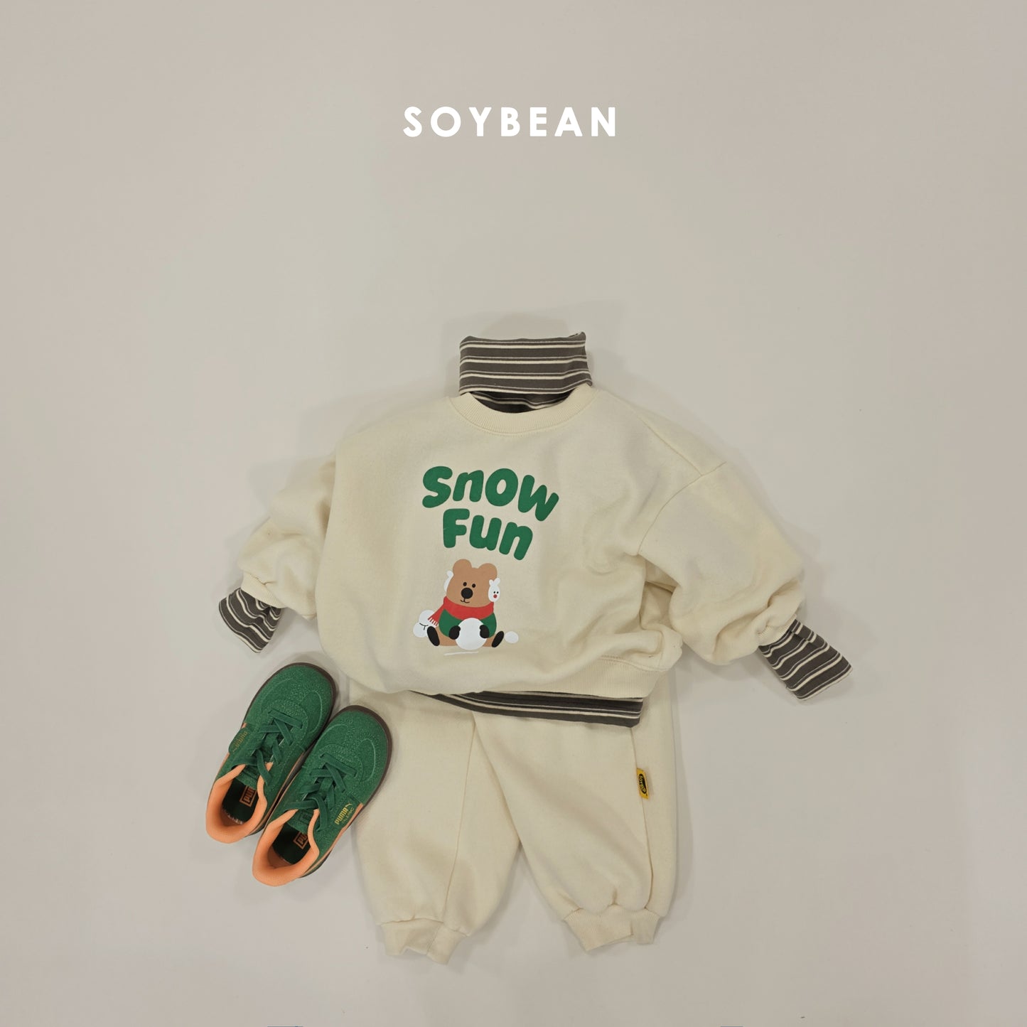 (Pre-order) Soybean Kids Winter - Cozy Titi Fleece-Lined Turtleneck 코지띠띠목폴라 (4 Colors)
