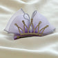 (Chenny Bong Bong) Enchanted Crown Hair Clip - Purple (1 Piece)