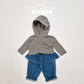 (Pre-order) Soybean Kids - Stripe Hooded Tee 단가라후드싱글티 (2 Colors)