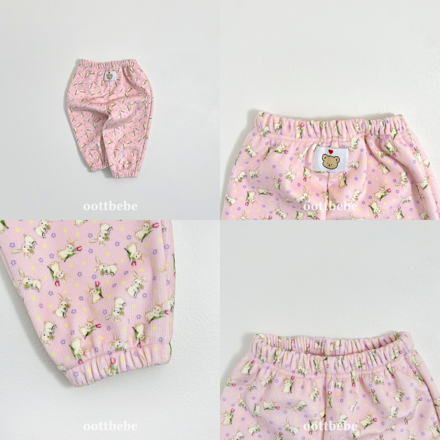 (Pre-order) OOTTBEBE Winter - Animal Forest Cozy Pants 동물의숲고쟁이팬츠 (4 Colors)