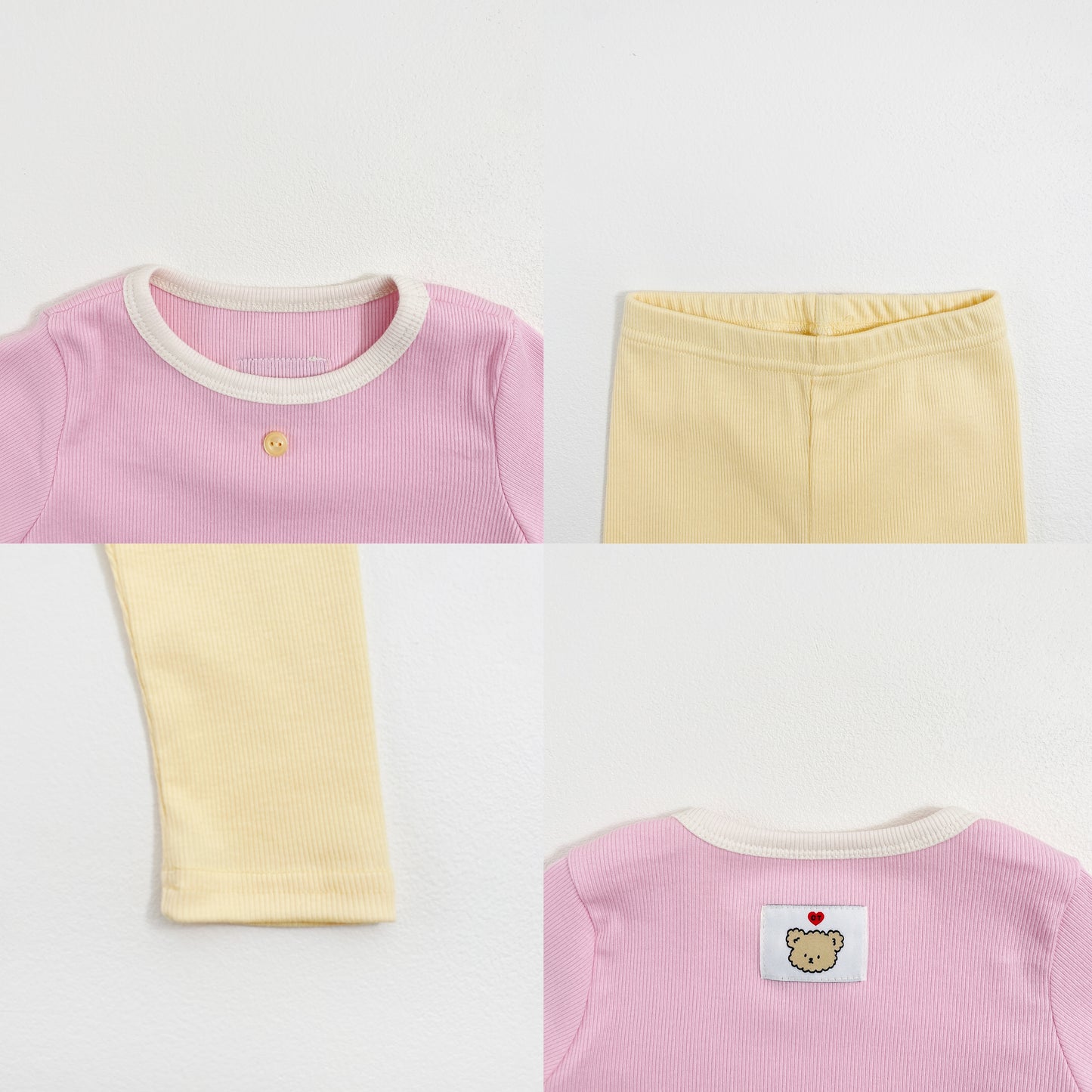 (Pre-order) OOTTBEBE Spring - Picnic Cotton Pajama Set 피크닉실내복 (3 Colors)