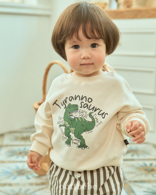 (Pre-order) OOTTBEBE - Dino Sweatshirt 공룡맨투맨 (3 Colors)