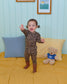 (Pre-order) OOTTBEBE Fall - Little Leopard Pajama Set 리틀호피실내복 (2 Colors)