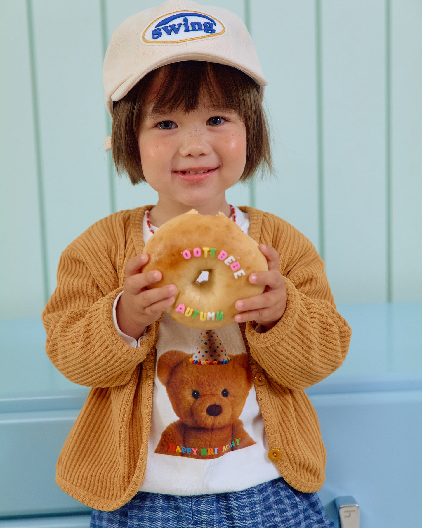 (Pre-order) OOTTBEBE Fall - Kids Swing Ball Cap - 스윙볼캡 (5 Colors)