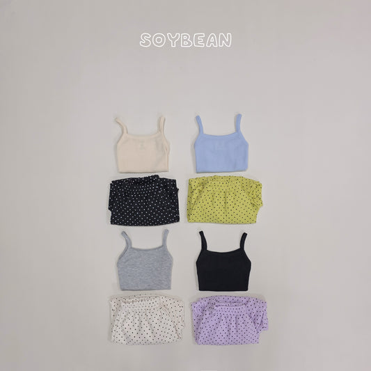(Pre-order) Soybean Kids Summer - Dot Kids Top & Bottom Set 도트꼬마상하복 (4 Colors)