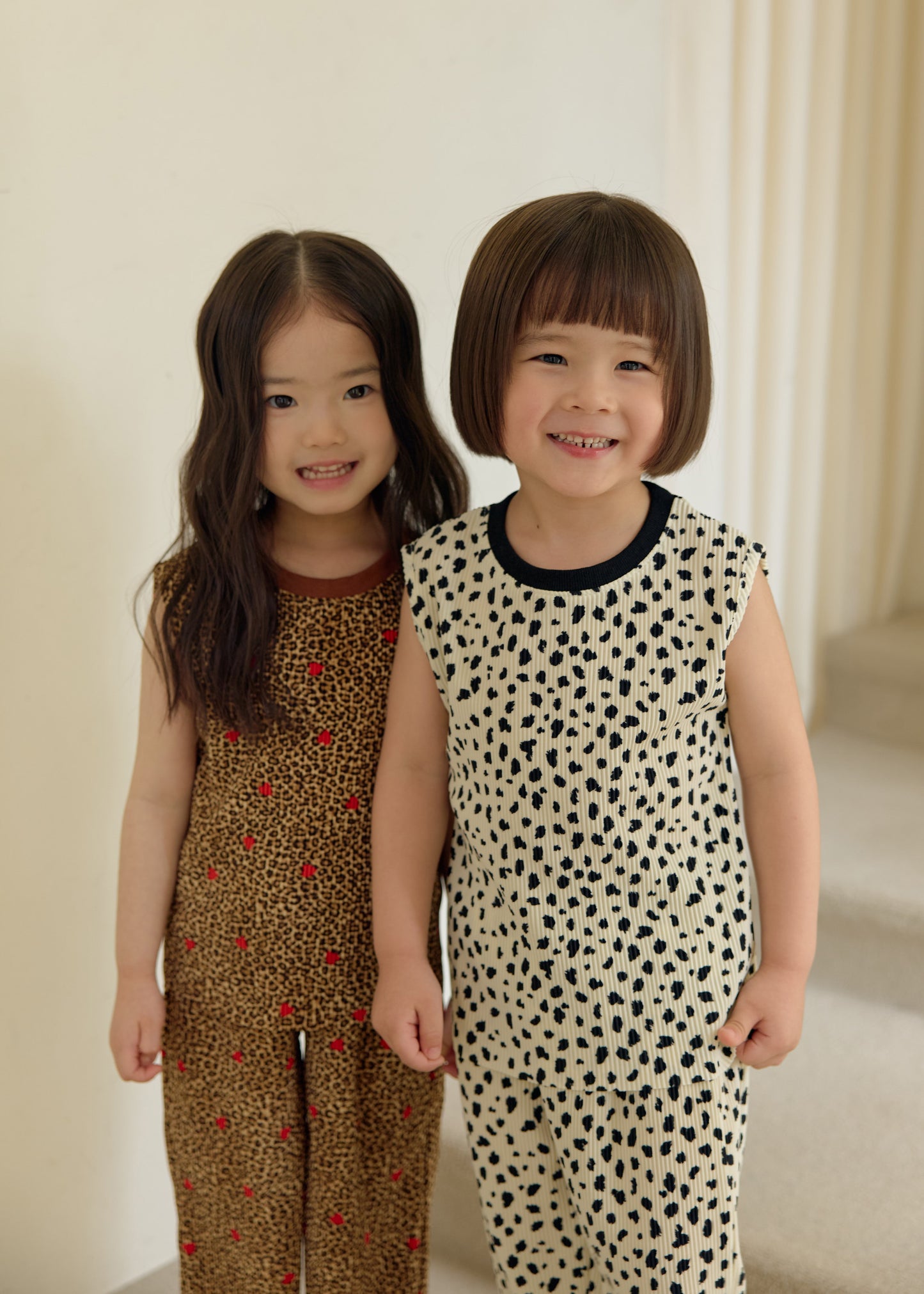 (Pre-order) Daily Bebe Summer - Kids’ Color-Block Pleats Set 배색 플리츠 세트 (8 Colors)