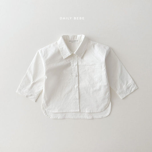 (Pre-order) Daily Bebe - Kids’ Basic School Shirts 베이직스쿨셔츠