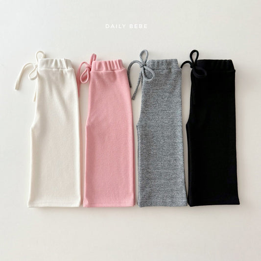 (Pre-order) Daily Bebe - Kids' Wide Knit Pants 와이드 니트팬츠 (4 Colors)
