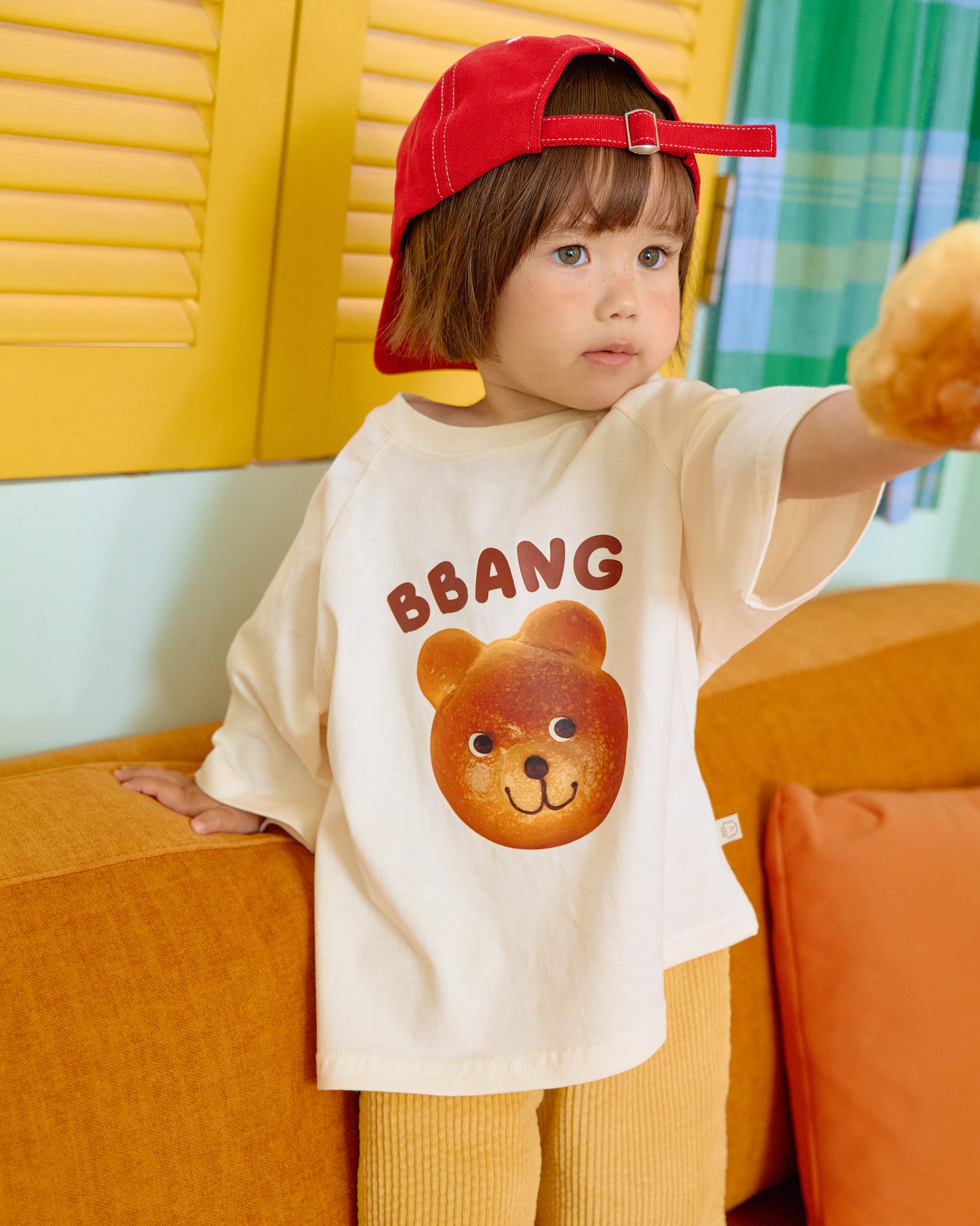 (Pre-order) OOTTBEBE Fall - Bbang Bear Raglan Tee - 빵나그랑티셔츠 (2 Colors)