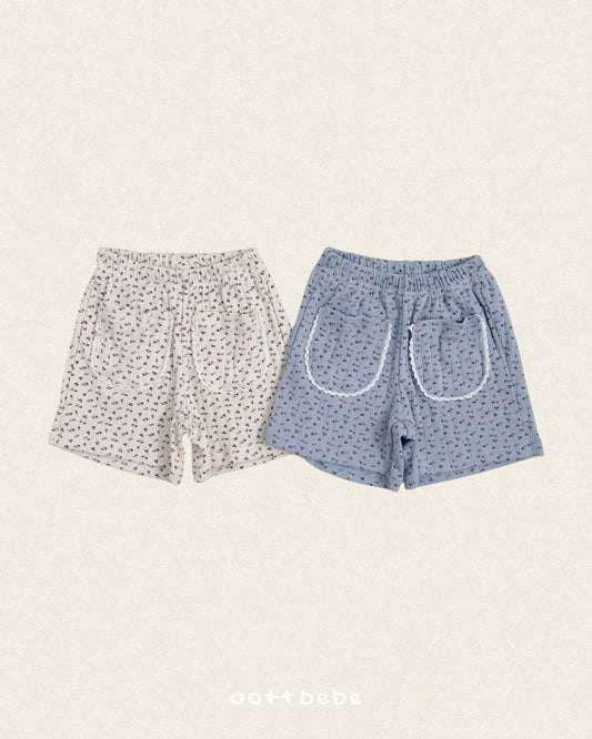 (Pre-order) OOTTBEBE Summer - Belly Flower Pants 벨리플라워팬츠 (2 Colors)