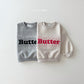 (Pre-order) Daily Bebe - Kids’ Butter Embroidered Sweatshirt 버터자수 맨투맨 (2 Colors)