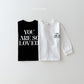 (Pre-order) Daily Bebe - Kids’ Loved Tee 러브드티 (2 Colors)