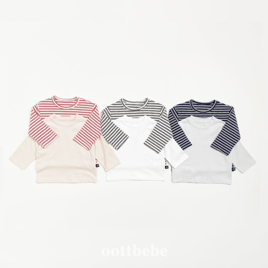 (Pre-order) OOTTBEBE -  Oreo 1+1 Kids T-Shirt Set 오레오 1+1 티셔츠 (3 Colors)