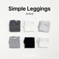 (Pre-order) OOTTBEBE - Simple Leggings 3-Piece Set 심플레깅스 1+1+1(3종세트) (2 Colors)