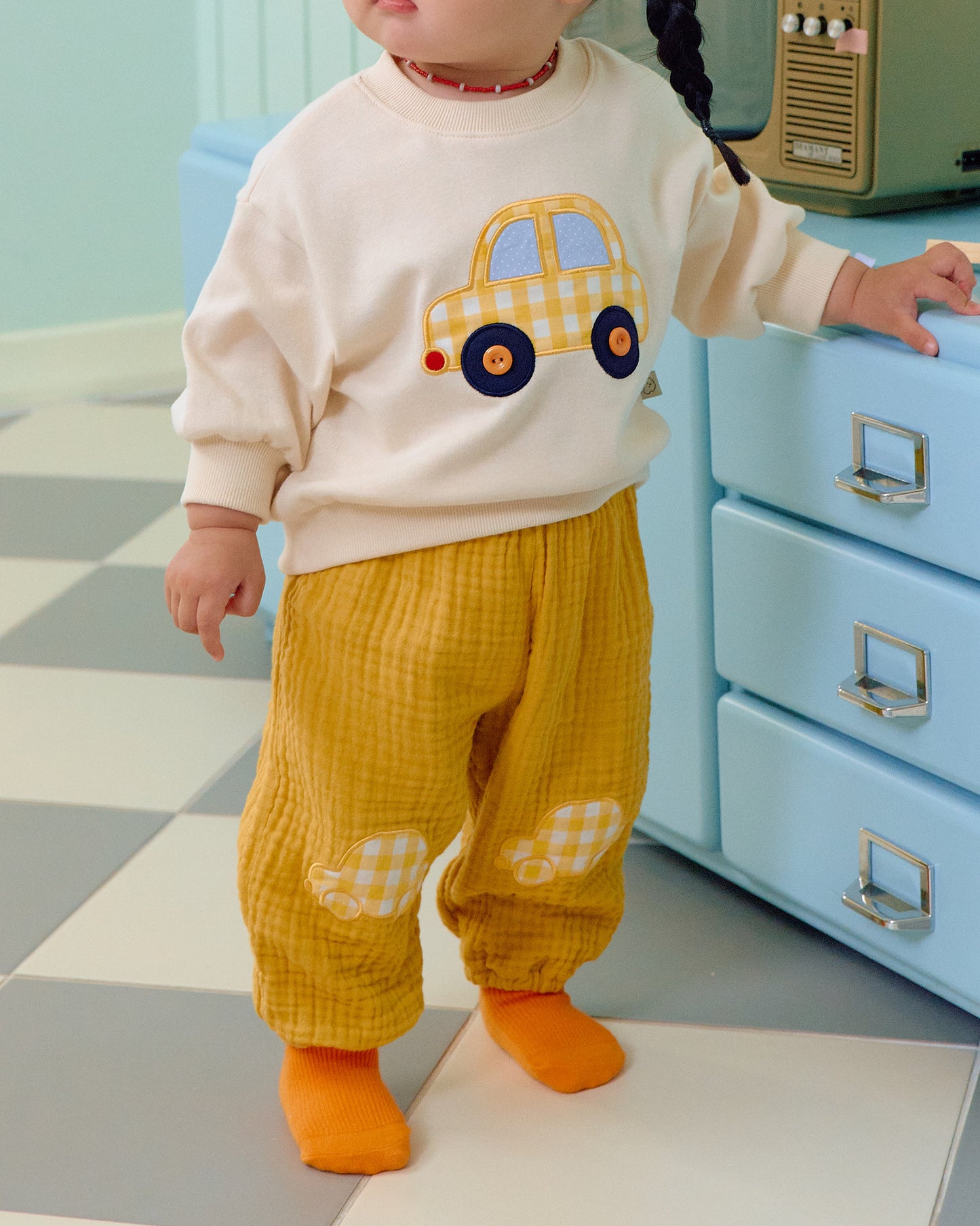 (Pre-order) OOTTBEBE Fall - Bungbung Gojaengi Pants - 붕붕이고쟁이팬츠 (3 Colors)