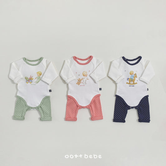 (Pre-order) OOTTBEBE Winter - Creamy Bébé Bodysuit 슈크림베베슈트 (3 Colors)