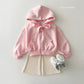 (Pre-order) Daily Bebe Summer- Kids’ Ribbon Hoodie Zip-Up 리본 후드집업 (3 Colors)