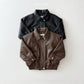 (Pre-order) Daily Bebe - Kids' Faux Leather Jacket 깨죽자켓 (2 Colors)