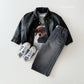 (Pre-order) Daily Bebe - Kids' Washed Wide Denim Pants 워싱 와이드 데님 팬츠 (2 Colors)
