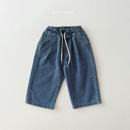 (Pre-order) Daily Bebe - Kids' Banding Denim Pants 밴딩데님팬츠