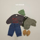 (Pre-order) Soybean Kids Winter - Fleece-Lined Work Denim Pants 기모워크데님팬츠 (2 Colors)