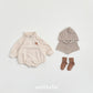 (Pre-order) OOTTBEBE Winter - Puppy Fleece Anorak Bodysuit 멍멍아노락슈트 (4 Colors)