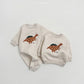 (Pre-order) OOTTBEBE - Winter Dinosaur Bodysuit 아기공룡전신수트 (3 Colors)