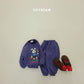 (Pre-order) Soybean Kids Winter - Picnic Fleece-Lined Top & Bottom Set 피크닉양기모상하 (2 Colors)