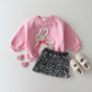 (Pre-order) Daily Bebe - Kids’ Fluffy Ribbon Sweatshirt 뽀글리본 맨투맨 (2 Colors)