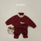 (Pre-order) Soybean Kids Winter - Mountain Neck Fleece Top & Bottom Set 마운틴넥플리스세트 (4 Colors)