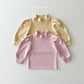 (Pre-order) Daily Bebe Winter - Kids' Peach Puff Mock-Neck Top 피치 퍼프티 (2 Colors)