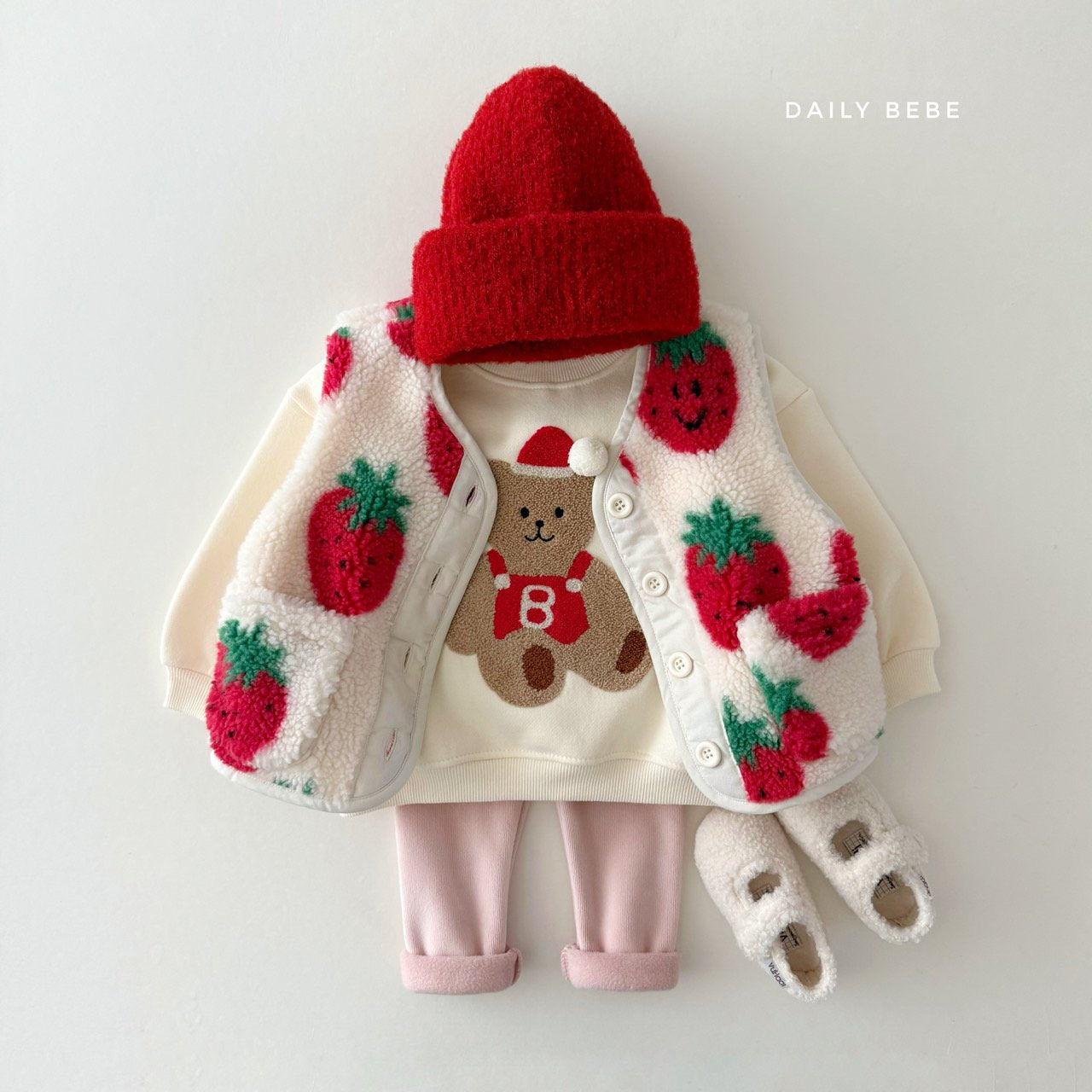 (Pre-order) Daily Bebe Winter - Kids’ Mink Basic Leggings 밍크 기본레깅스 (4 Colors)