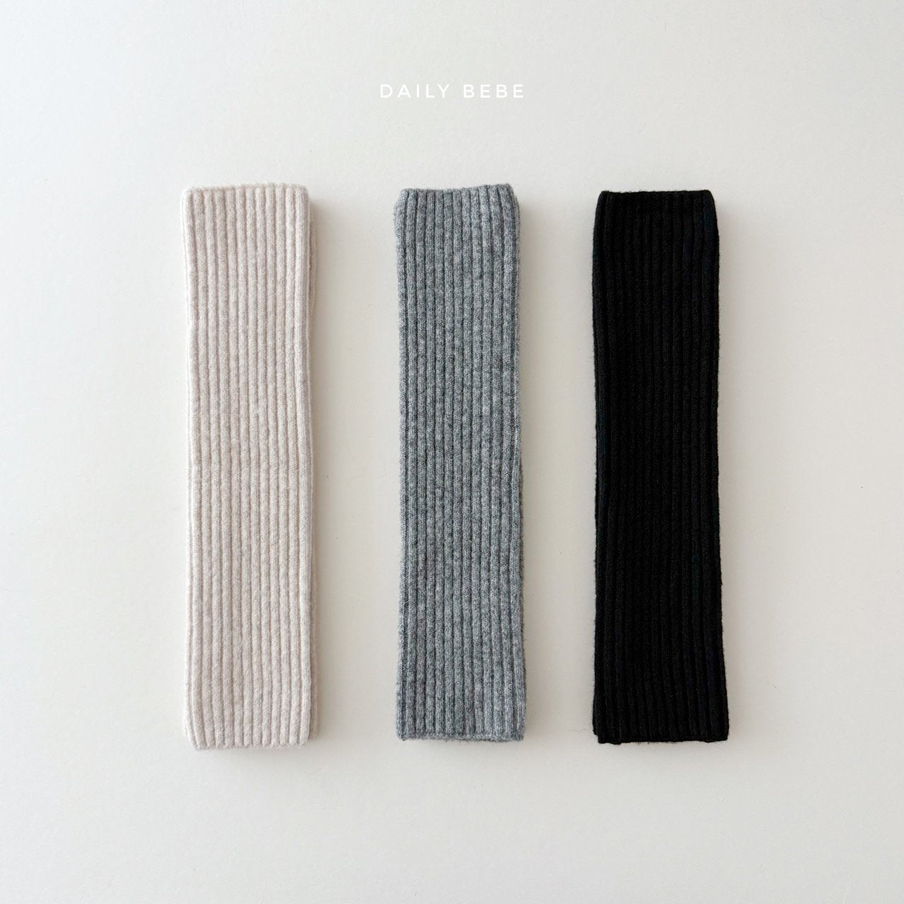 (Pre-order) Daily Bebe Winter - Kids’ Knit Leg Warmers 니트 레그워머 (3 Colors)