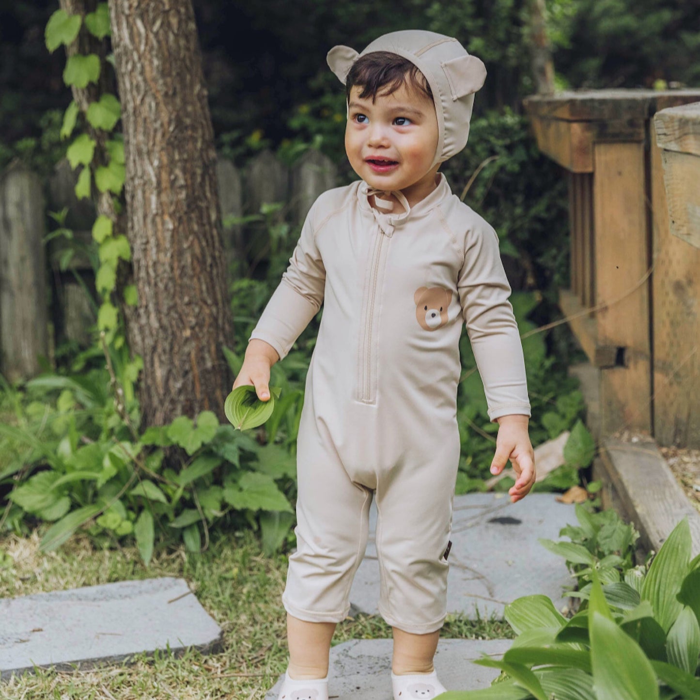 (Pre-order) KoongsKoongs Kids’ Premium All-in-One Rash Guard (Teddy Bear)