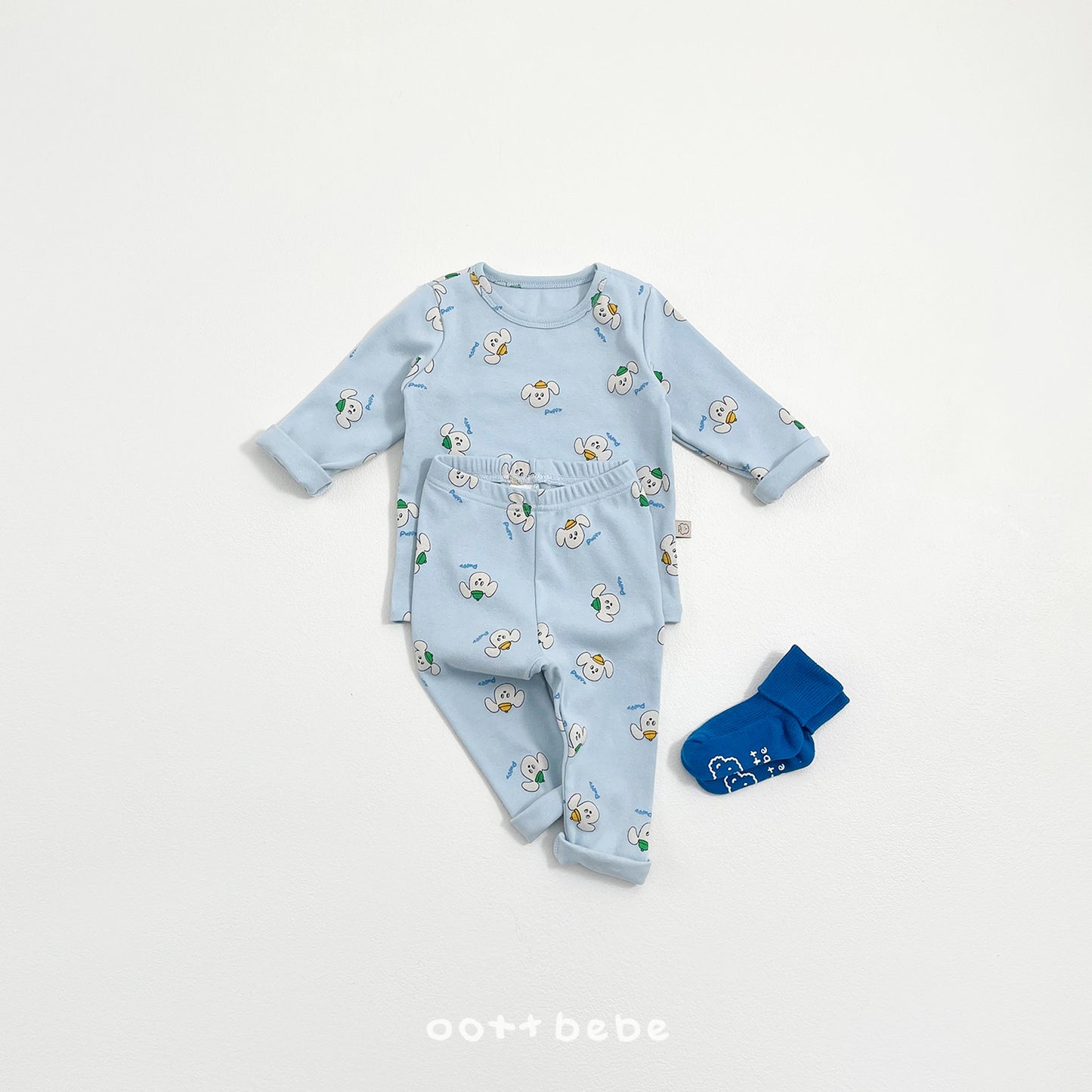 (Pre-order) OOTTBEBE Spring - Picnic Cotton Pajama Set 나들이실내복 (4 Colors)